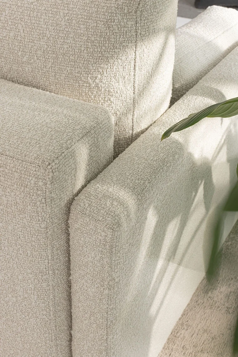 Boki kremowego narożnika Todos Slim 